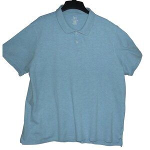 George Polo Shirt Mens 2XL (50-52)Heather Light Blue Short Sleeve cotton spandex